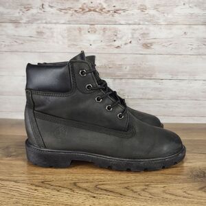 Timberland Big Kids 10910 6 Inch Classic Boots Black Size 5y